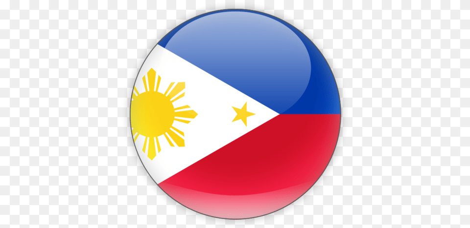 Flag Icon Of Philippines At Format Philippines Flag Circle, Sphere, Disk Free Png Download