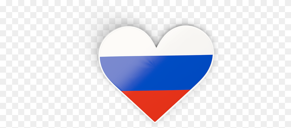 Flag Icon Of Russia At Format Heart, Logo Png Image