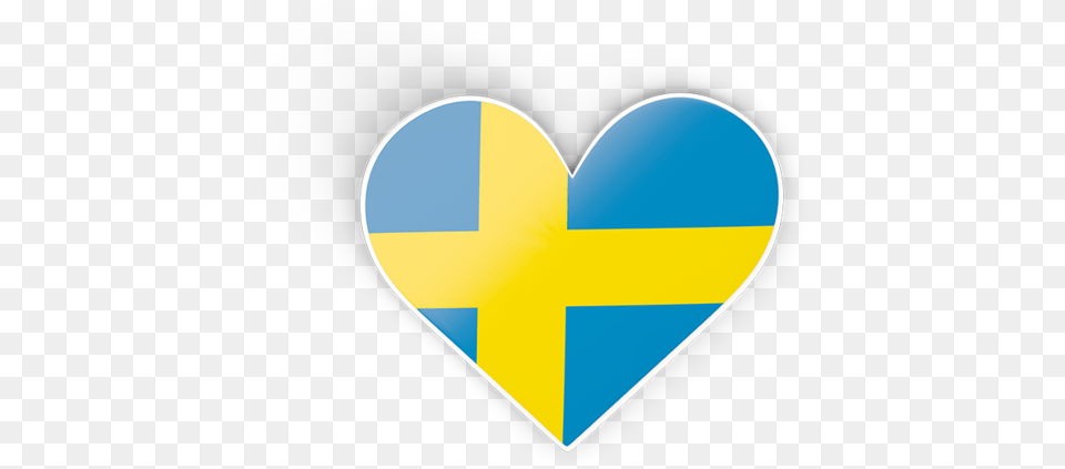 Flag Icon Of Sweden At Format Heart, Logo Png