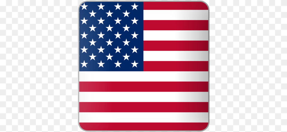 Flag Icon Of United States Of America At Border Between France And Spain, American Flag Png