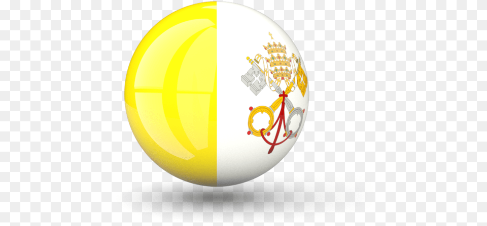 Flag Icon Of Vatican City At Format Vatican City Flag Ball, Sphere Png