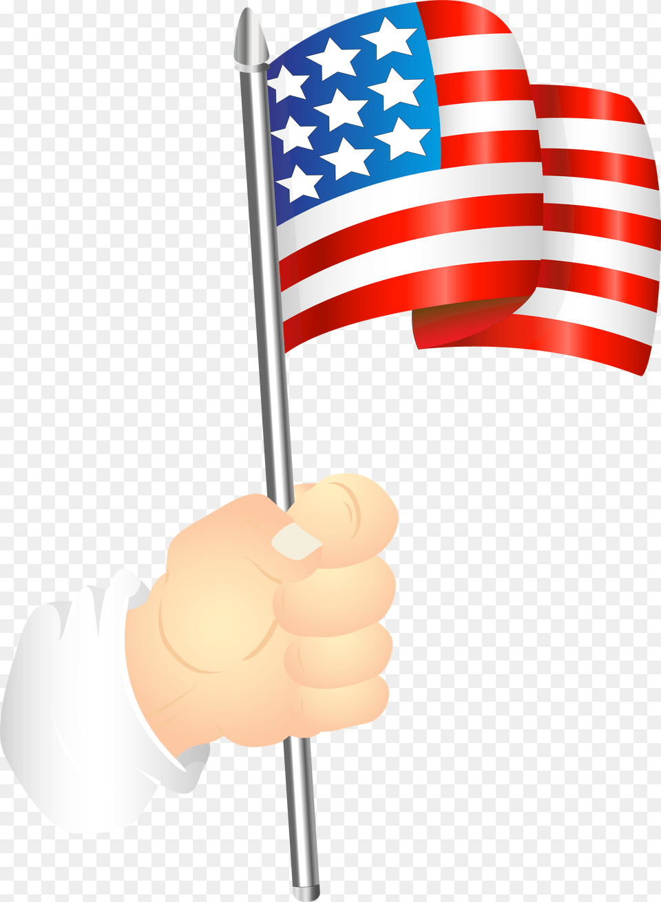 Flag In Hand, American Flag Free Transparent Png