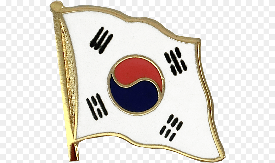 Flag Lapel Pin South Korea South Korean Flag Pin, Logo, Emblem, Symbol Free Png