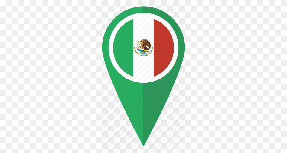 Flag Location Map Mexican Mex Pin Pointer Icon, Logo Free Png Download