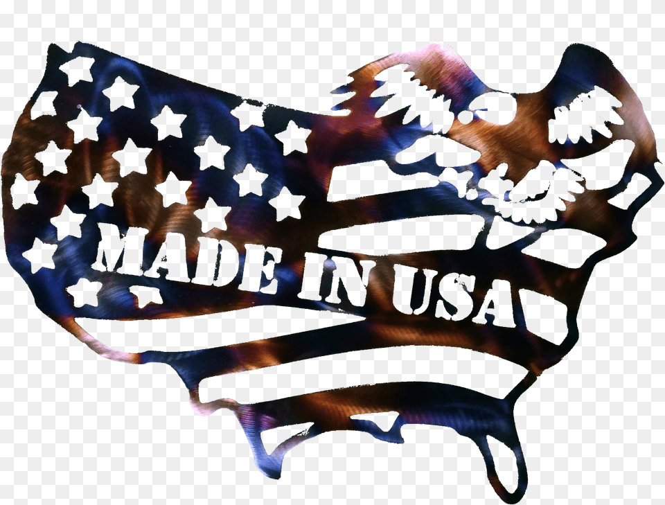 Flag Made In Usa Larger Bench, Logo, Baby, Person, Accessories Png