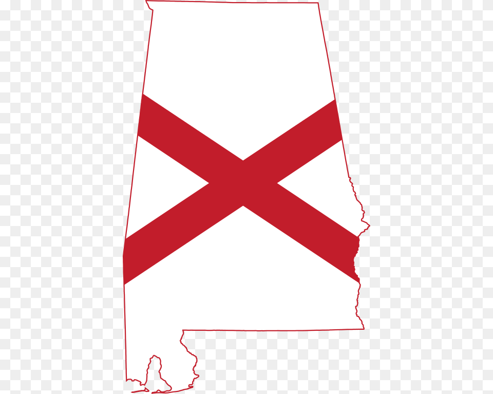 Flag Map Of Alabama Free Png Download