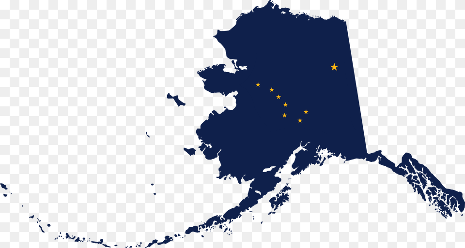 Flag Map Of Alaska Nenana River Alaska Map, Nature, Night, Outdoors, Astronomy Free Png