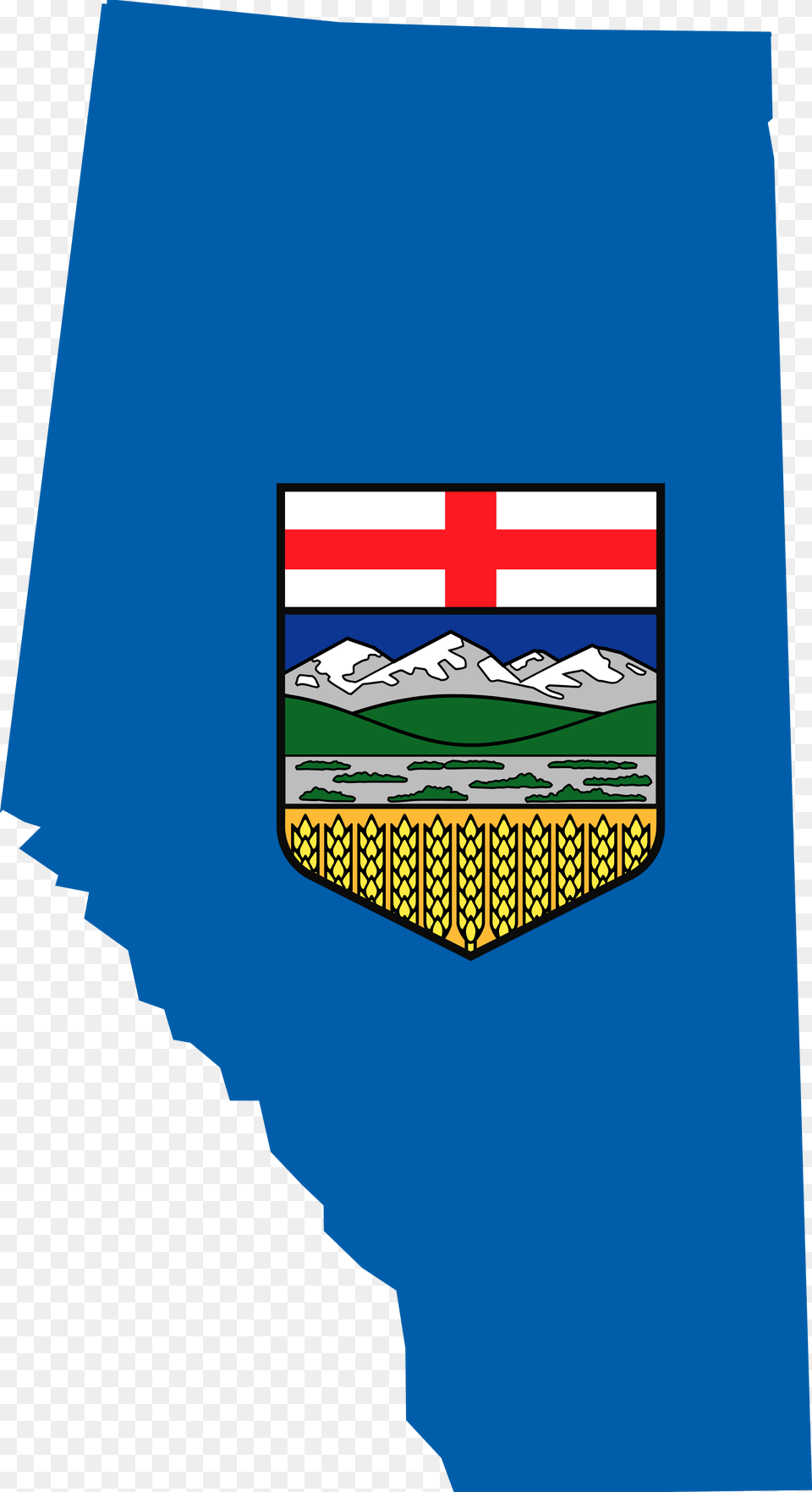 Flag Map Of Alberta Alberta Map With Flag Free Png Download