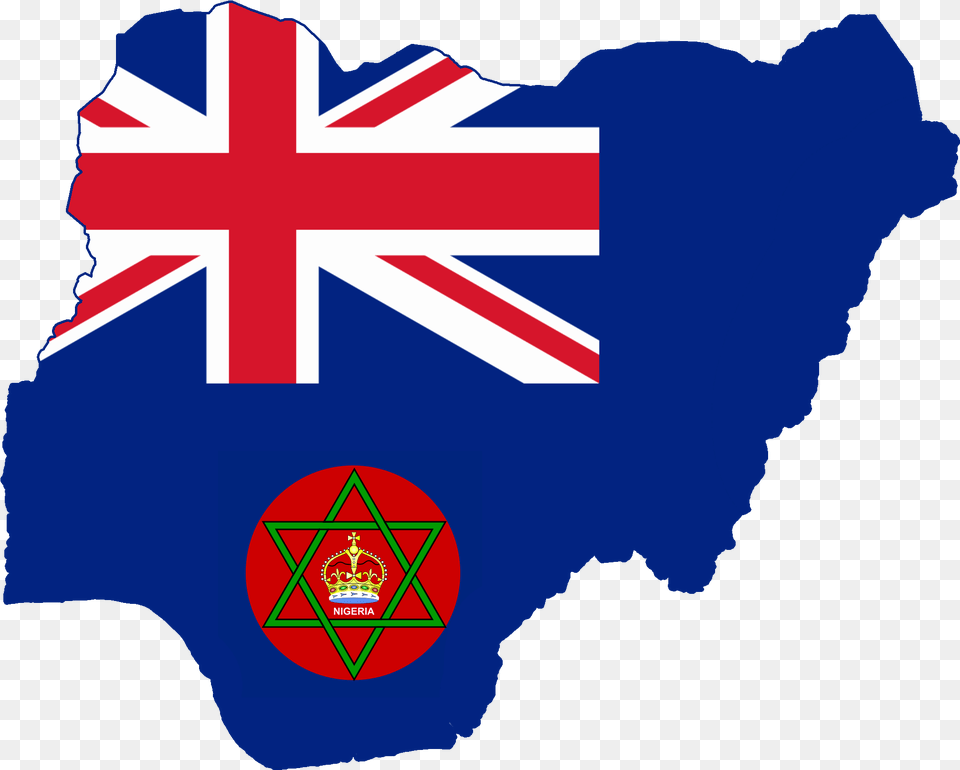 Flag Map Of British Nigeria British Trinidad And Tobago Flag, Logo Free Png Download