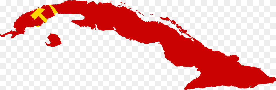 Flag Map Of Cuba Cuba Map, Mountain, Nature, Outdoors, Eruption Png