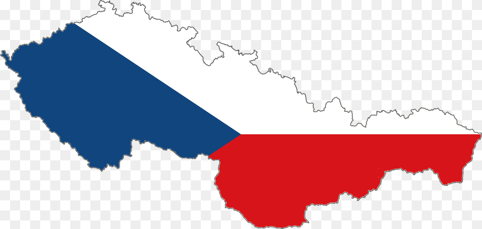 Flag Map Of Czechoslovak Socialist Republic Czech Republic Flag Country, Chart, Plot, Outdoors, Nature Free Png Download