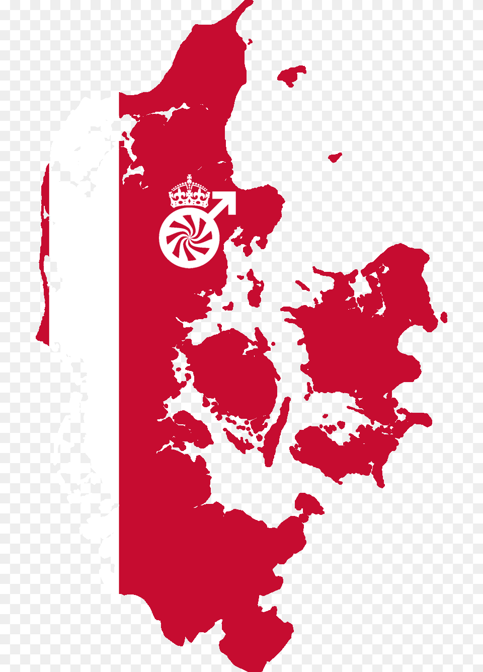 Flag Map Of Danish Mse Country Flag Illustration Of Denmark Samsung Galaxy, Logo, First Aid Free Png Download