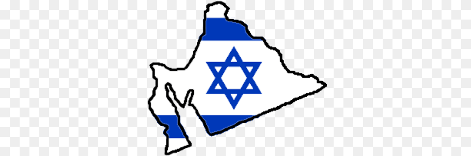 Flag Map Of Greater Israel Happy New Year For Israel, Star Symbol, Symbol, Outdoors, Person Png Image