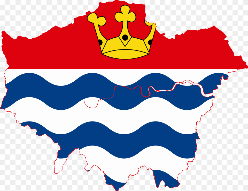 Flag Map Of Greater London, Logo, Person Free Png Download
