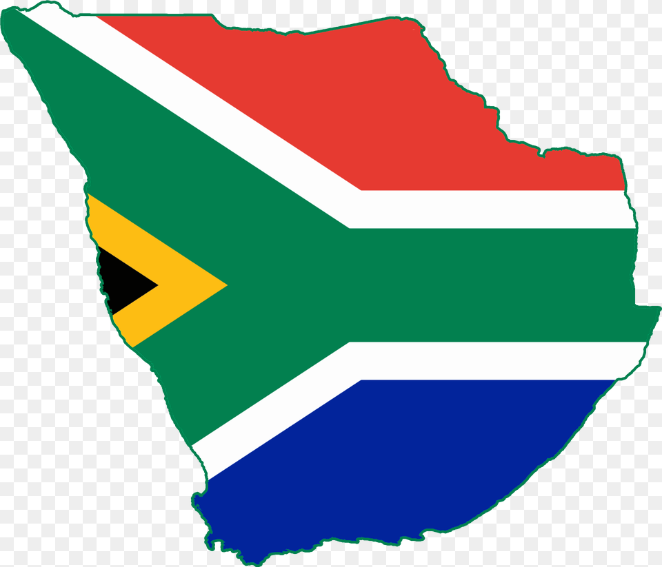 Flag Map Of Greater South Africa South Africa Flag Map, South Africa Flag Png