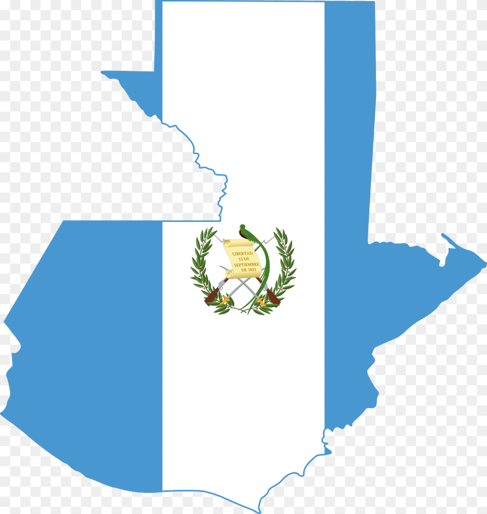 Flag Map Of Guatemala Free Png