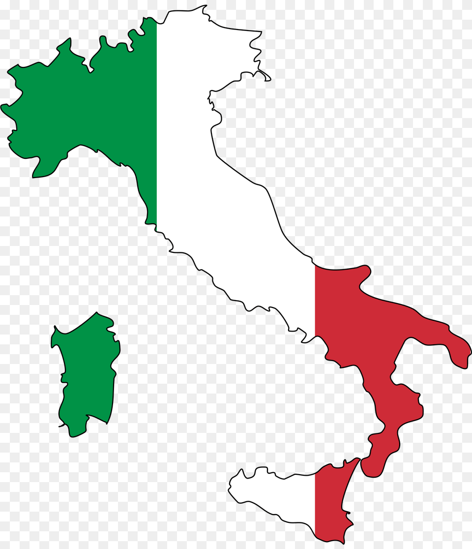 Flag Map Of Italy, Chart, Plot, Person Png Image