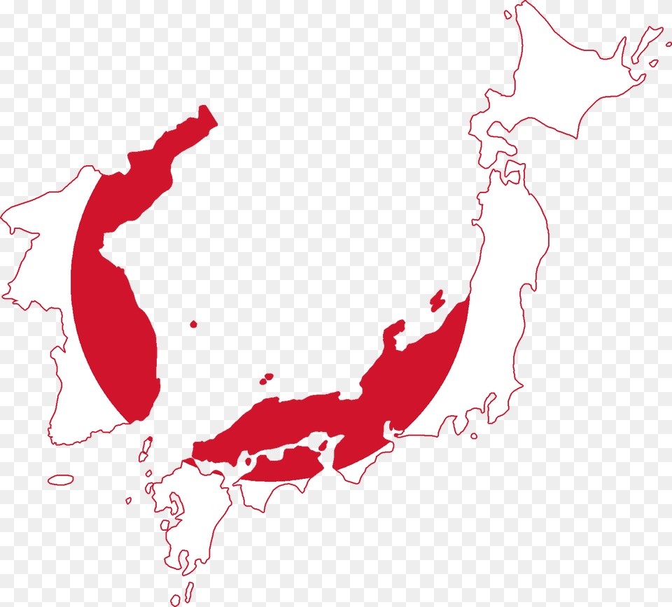 Flag Map Of Japan And Korea, Person, Outdoors, Nature, Astronomy Free Png