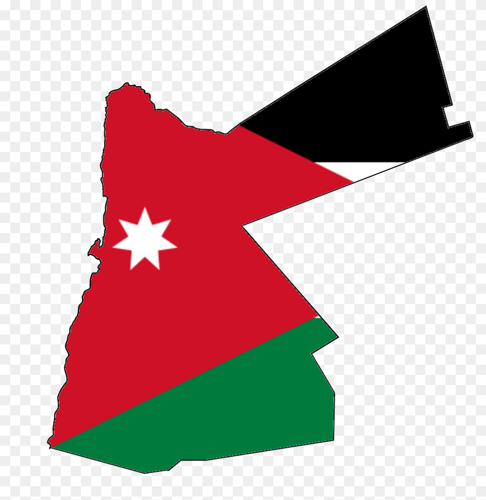 Flag Map Of Jordan, Star Symbol, Symbol, Art Free Png Download