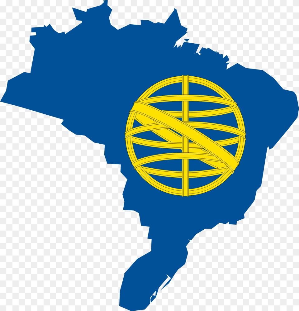 Flag Map Of Kingdom Of Brazil, Chart, Plot, Logo, Astronomy Png