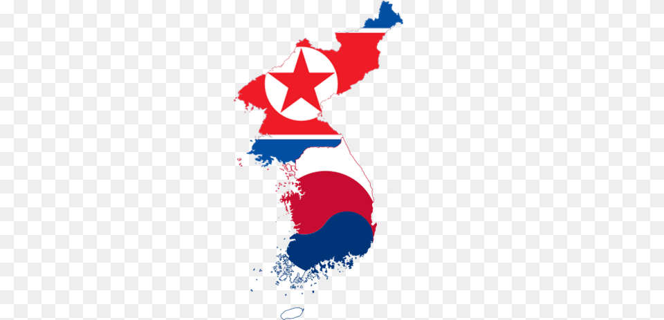 Flag Map Of Korea North Korea Flag Map, Symbol, Dynamite, Weapon Png Image