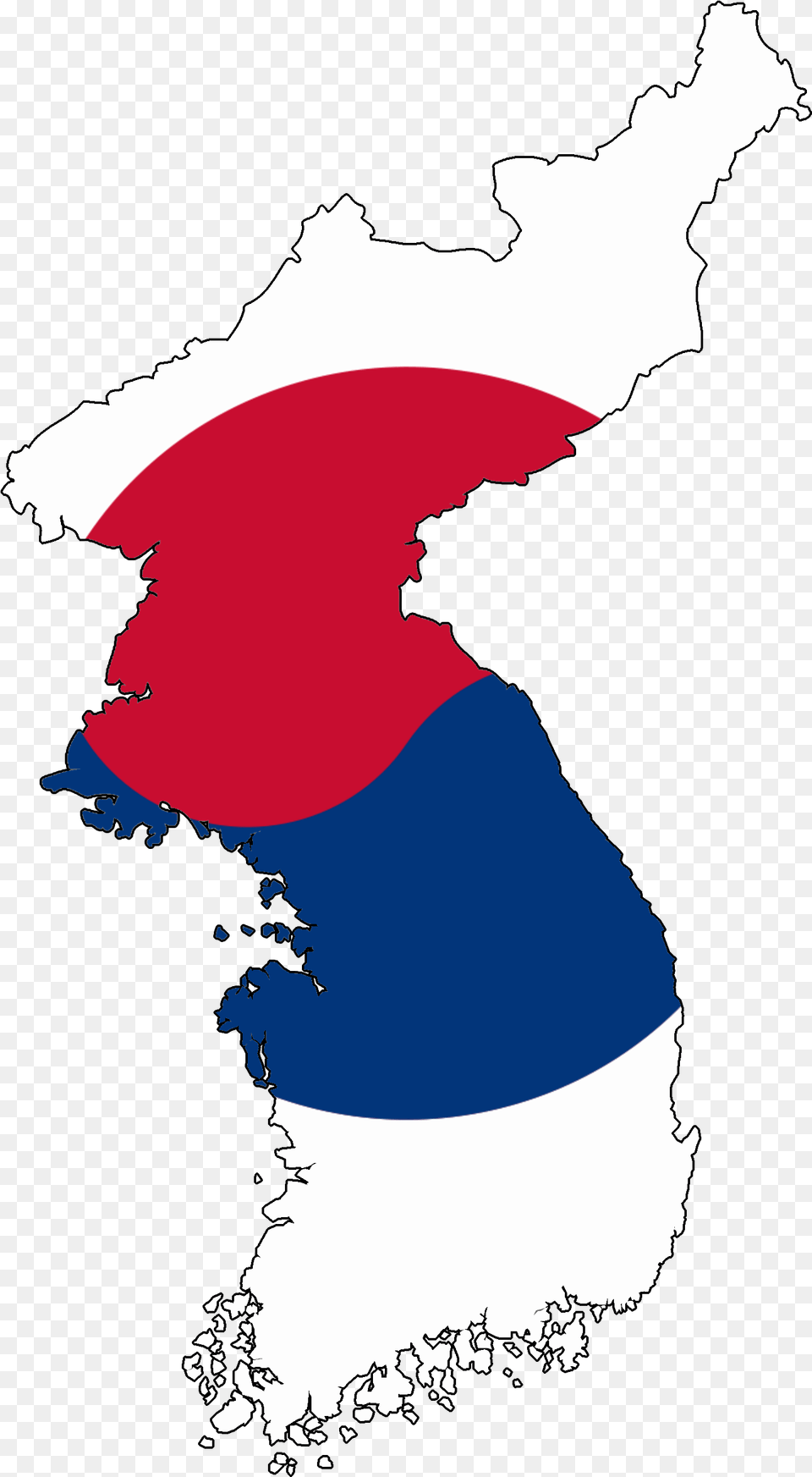 Flag Map Of Korea South Korean Flag, Baby, Person, Art, Graphics Free Png Download