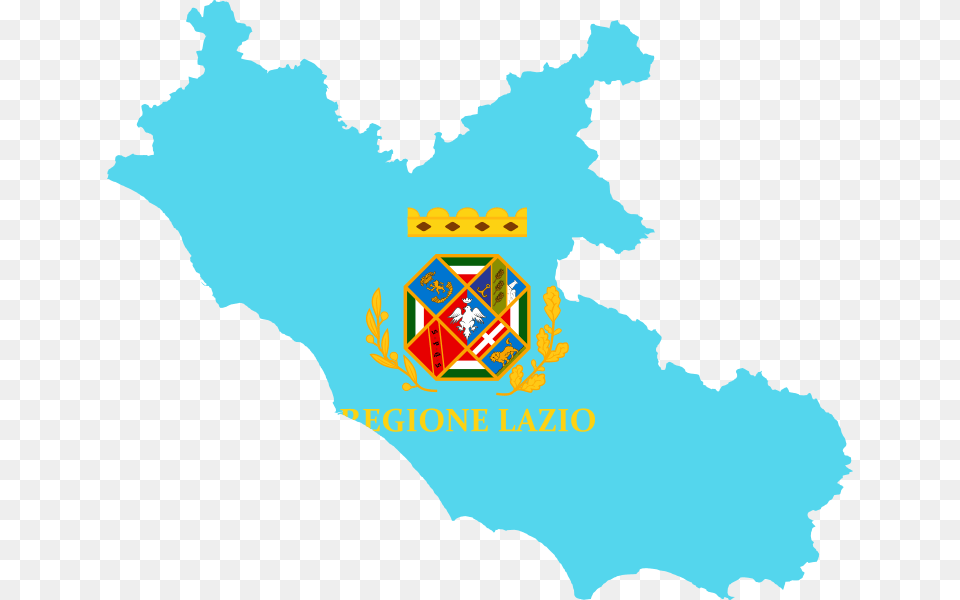 Flag Map Of Lazio Lazio Italy Flag, Chart, Plot, Logo, Person Free Png Download