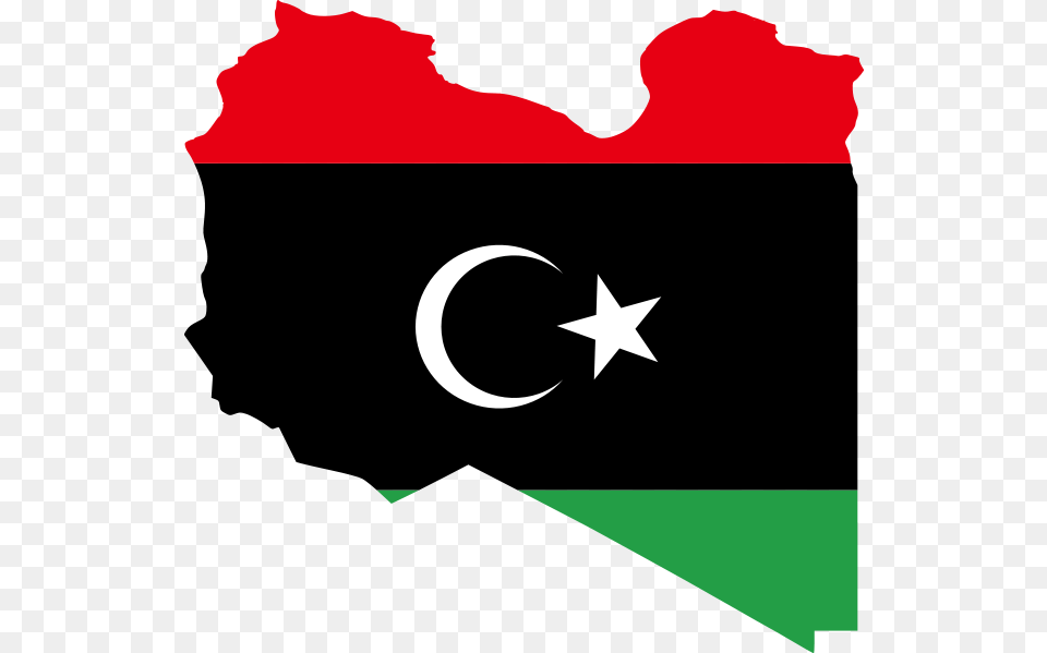 Flag Map Of Libya, Symbol, Person Free Png