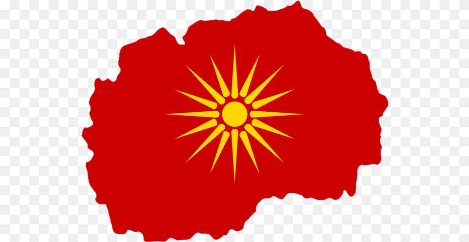 Flag Map Of Macedonia Macedonia Map Flag, Flower, Plant, Hibiscus, Person Free Png Download