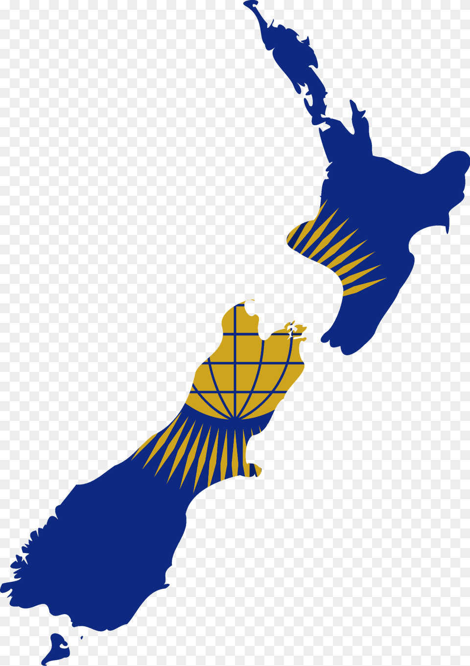 Flag Map Of New Zealand New Zealand Flag With Map, Person, Astronomy, Outer Space, Outdoors Png