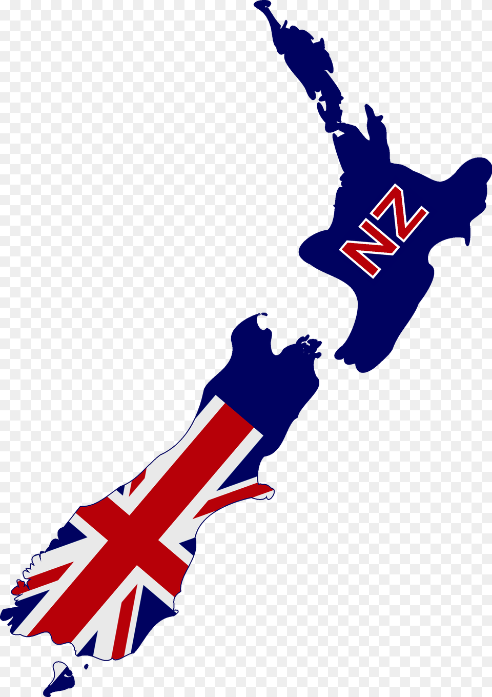 Flag Map Of New Zealand New Zealand, Person Free Transparent Png