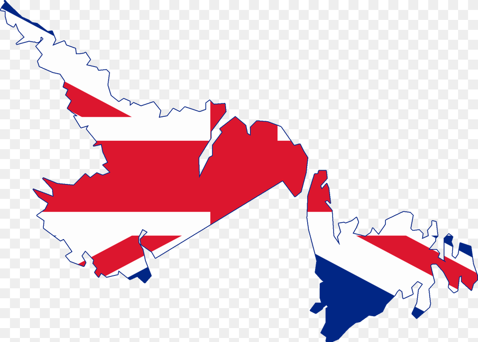 Flag Map Of Newfoundland And Labrador Newfoundland And Labrador Flag Map, Leaf, Plant, Art, Graphics Free Png