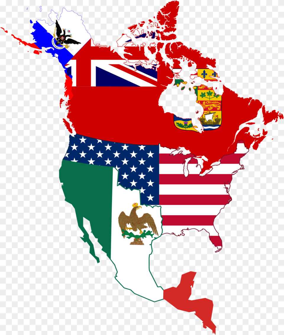 Flag Map Of North America, American Flag, Baby, Person, Adult Png