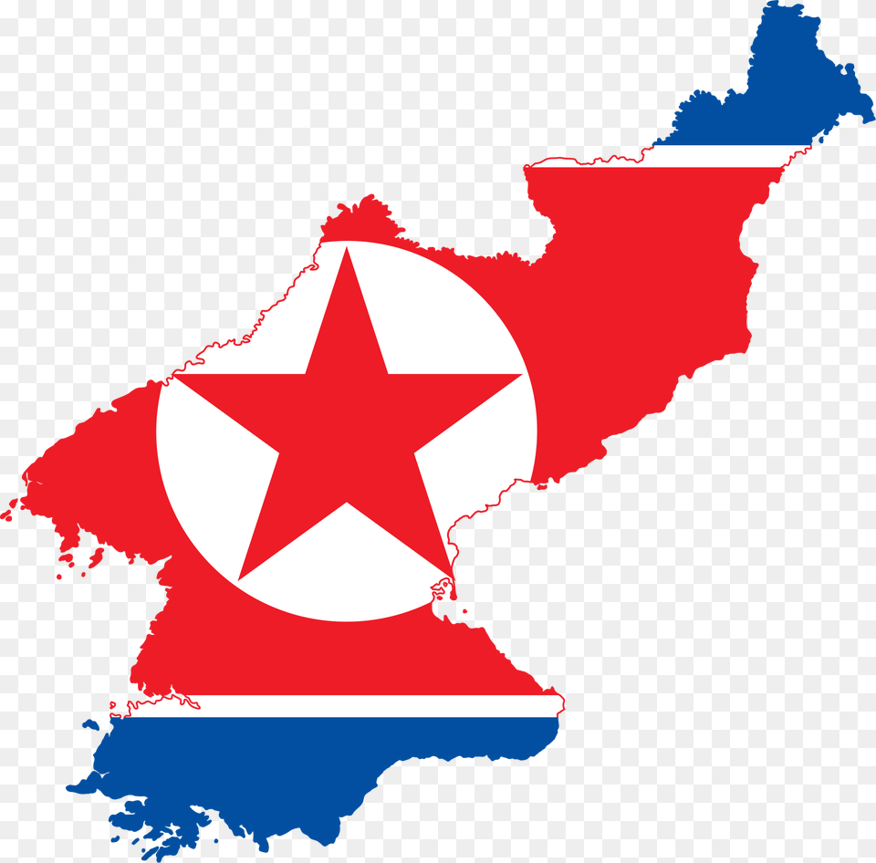 Flag Map Of North Korea, Star Symbol, Symbol, Adult, Female Png Image