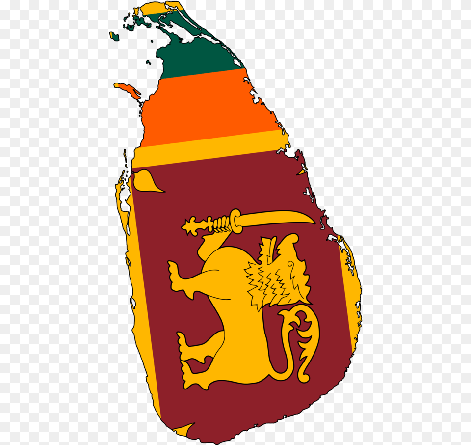 Flag Map Of Sri Lanka Alt Sri Lanka Flag Map, Adult, Male, Man, Person Free Png