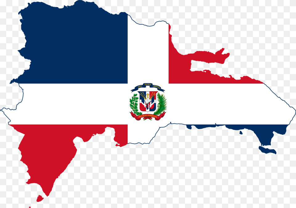 Flag Map Of The Dominican Republic Dominican Republic Flag Country, Logo, Symbol Free Transparent Png