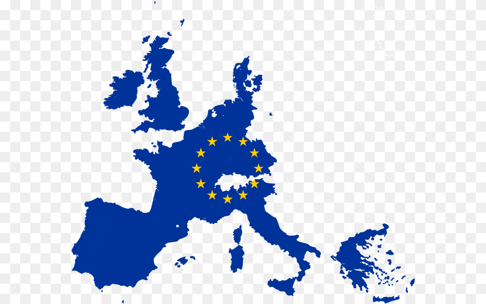 Flag Map Of The European Union Eu Map With Flag, Chart, Plot, Person, Nature Free Png
