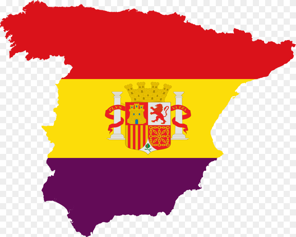 Flag Map Of The Spanish Republic, Logo, Person, Text Free Transparent Png