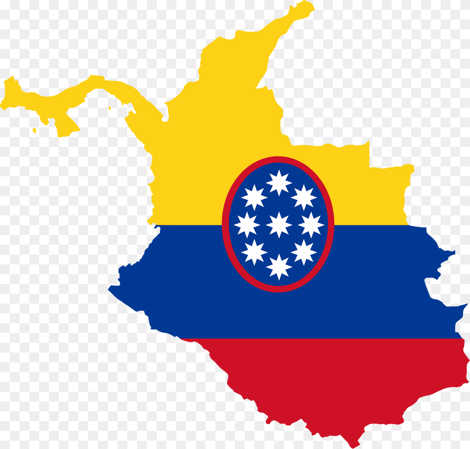 Flag Map Of The United States Of Colombia, Person Free Png Download