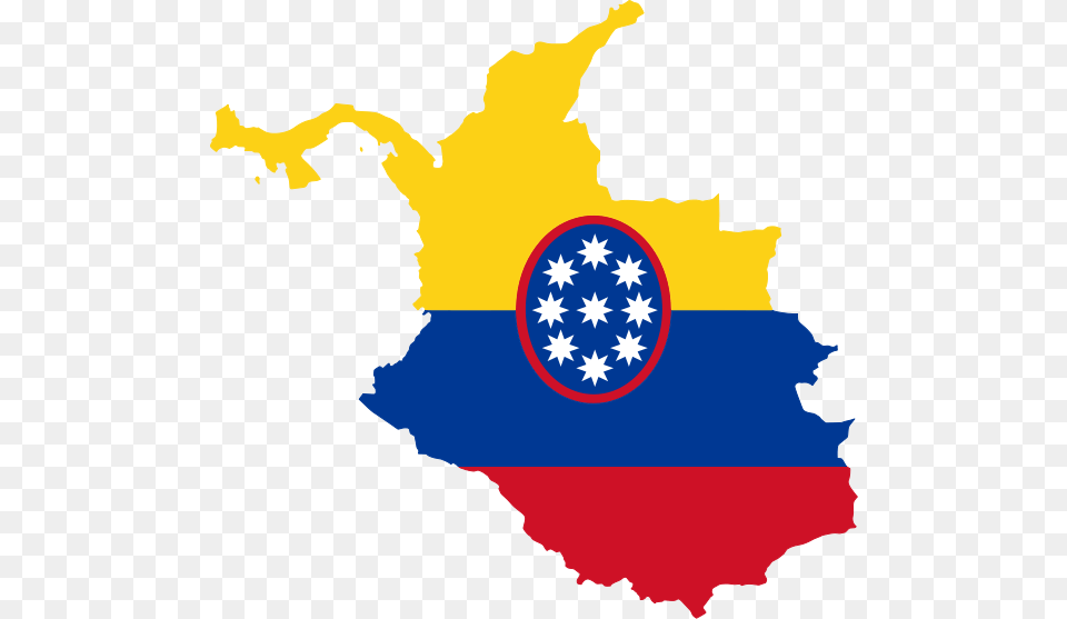 Flag Map Of The United States Of Colombia United States Of Colombia, Person Free Png