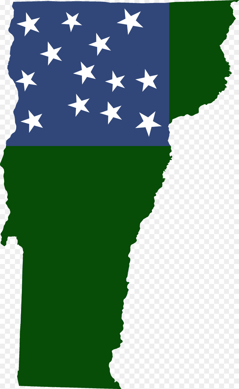 Flag Map Of The Vermont Republic Green Mountain Boys Flag, Nature, Night, Outdoors, Person Free Png