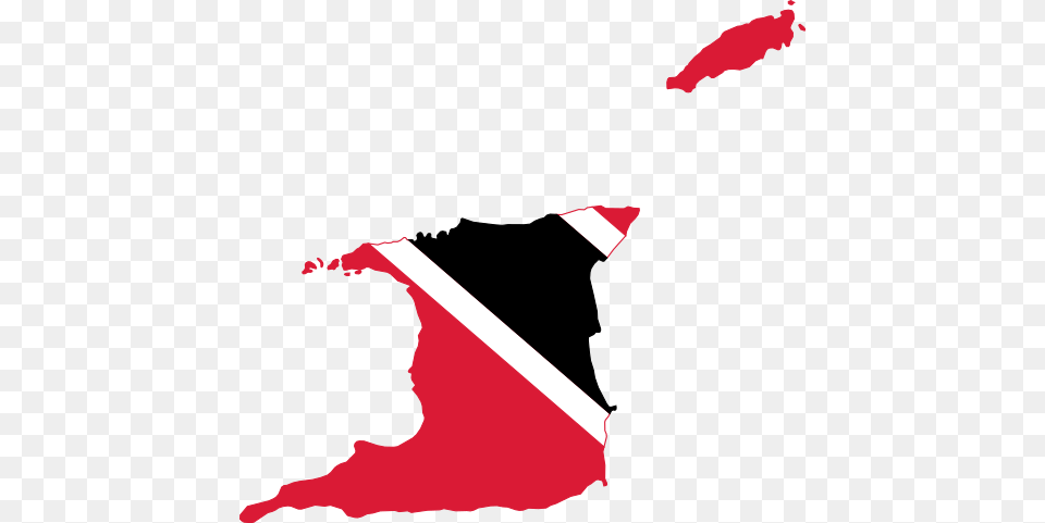 Flag Map Of Trinidad And Tobago Trinidad And Tobago Flag Map, Art, Graphics, Person Png