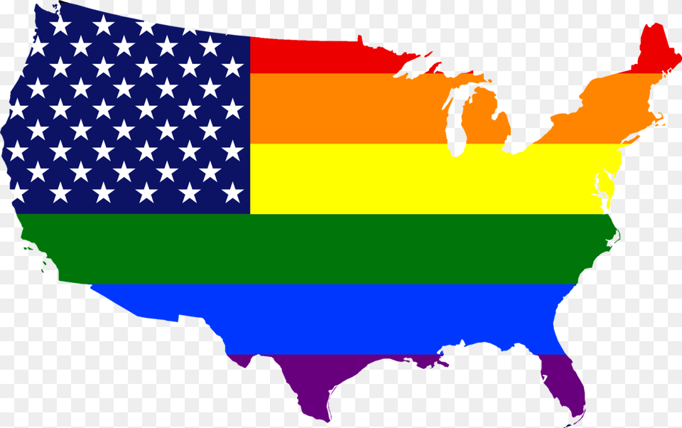 Flag Map Of United States, Adult, Female, Person, Woman Free Png Download