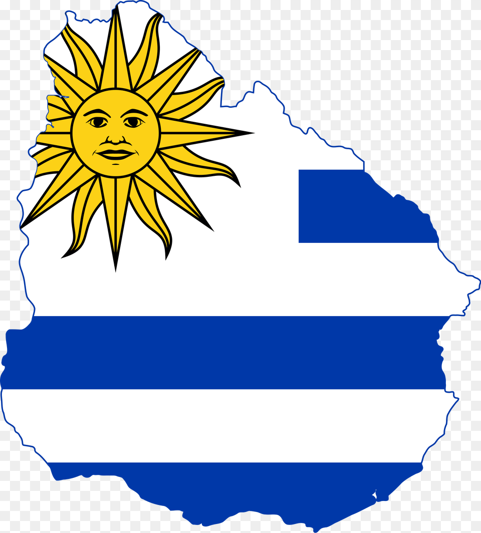 Flag Map Of Uruguay Mapa Y Bandera De Uruguay, Face, Person, Head, Outdoors Free Png Download