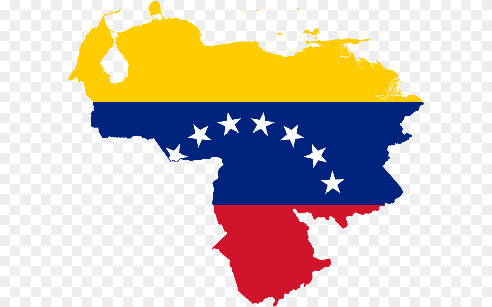 Flag Map Of Venezuela, Symbol Free Png Download