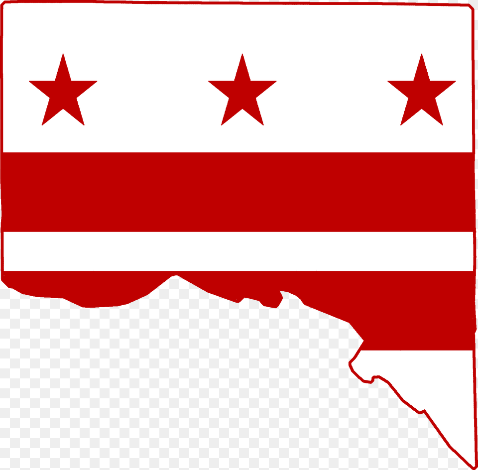 Flag Map Of Washington Dc Free Png
