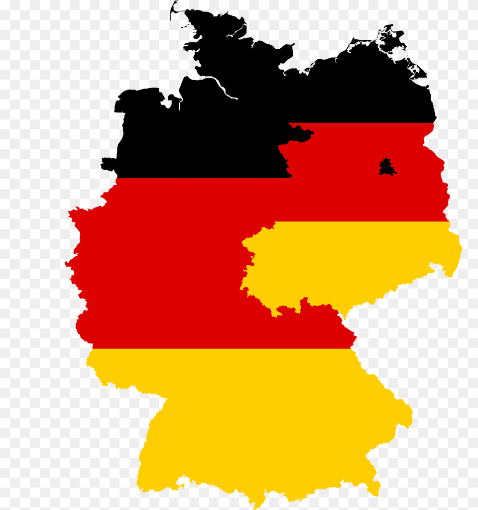 Flag Map Of West East Germany, Nuclear, Outdoors, Person, Logo Free Png