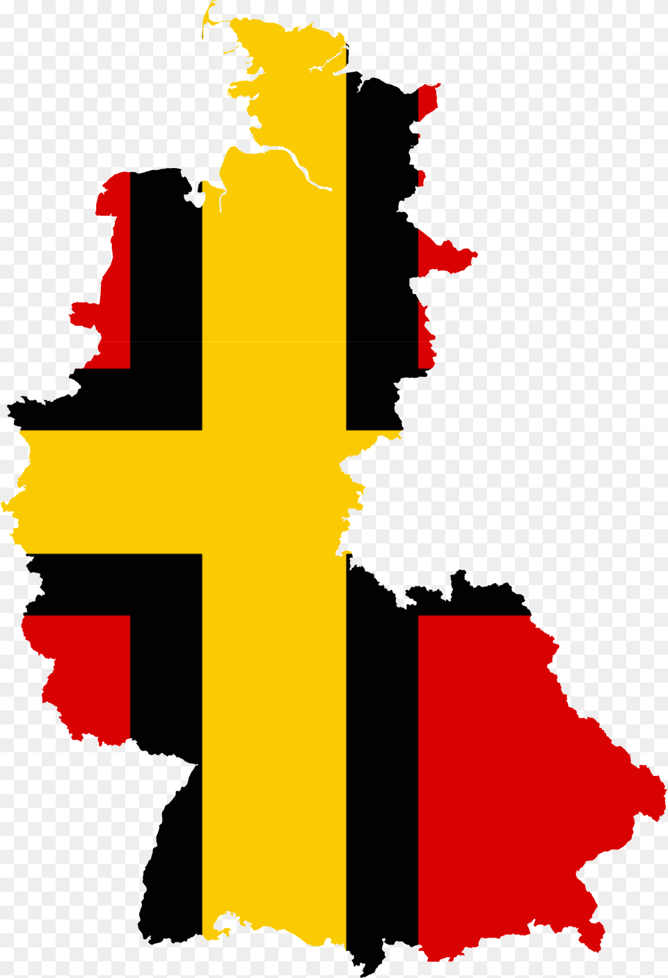 Flag Map Of West Germany, Cross, Symbol, Person, Adult Png
