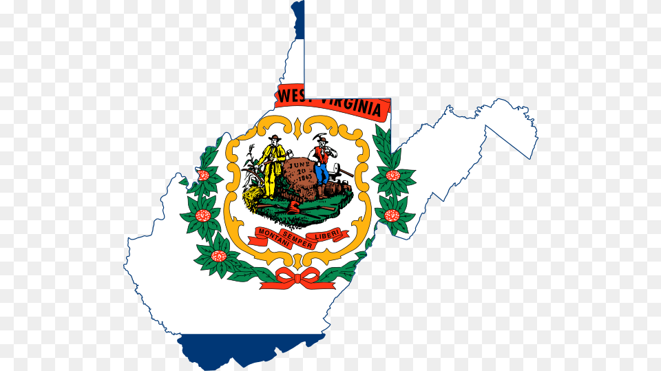 Flag Map Of West Virginia, Art, Graphics, Person, People Png