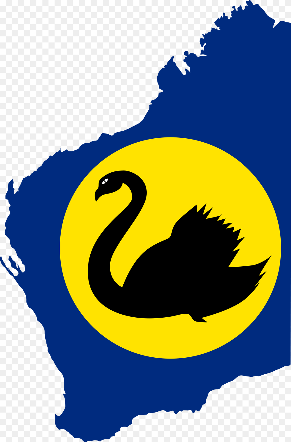 Flag Map Of Western Australia, Logo, Animal, Bird, Swan Free Transparent Png